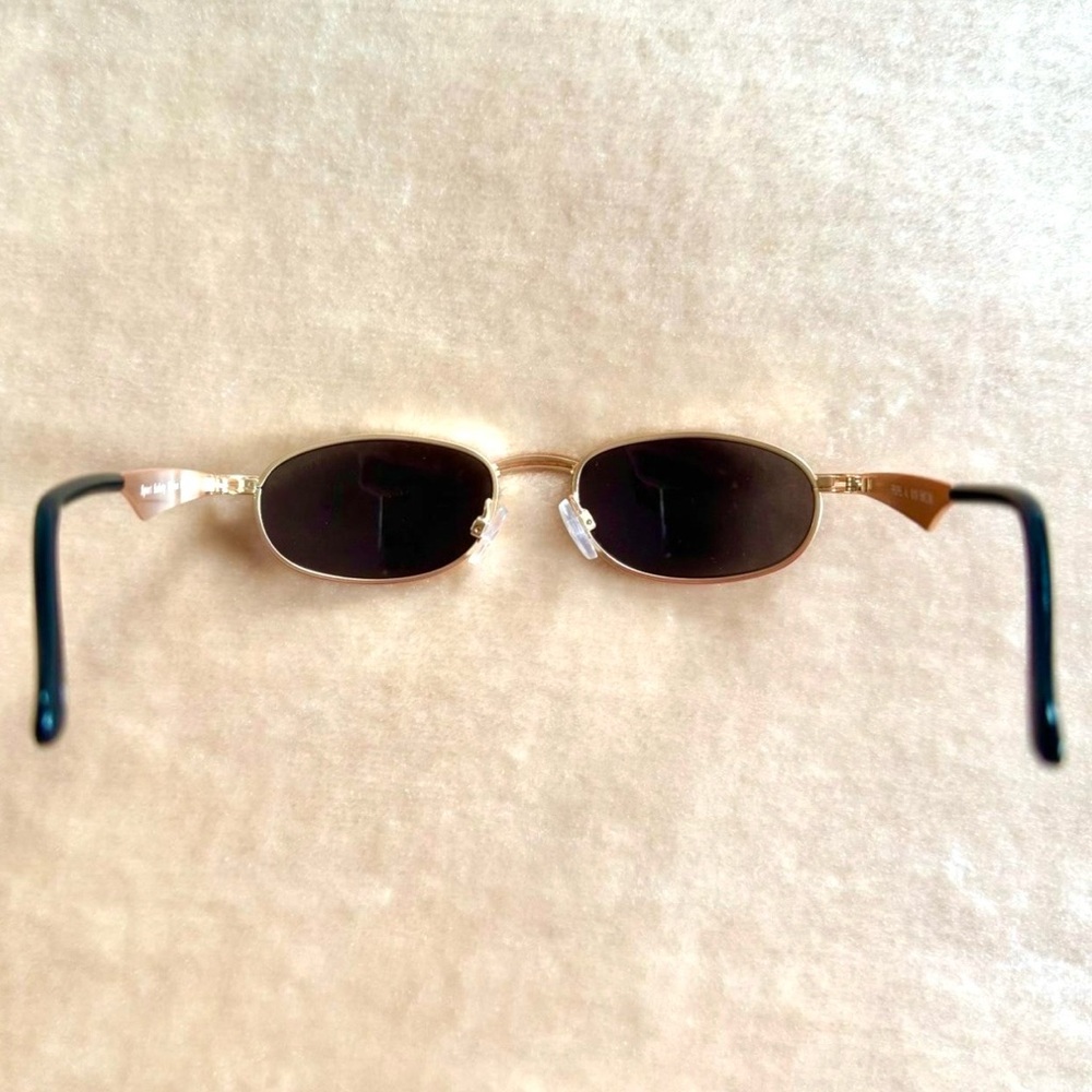 Vintage Gold Oval Sunglasses - Picture 2 of 5
